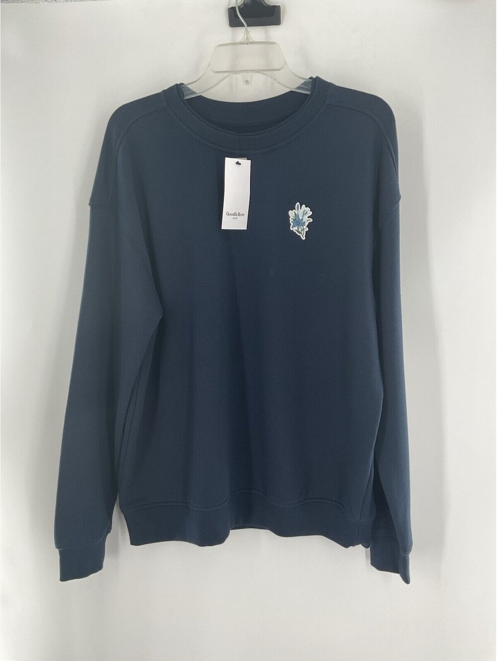 Goodfellow And Co. Women’s Size Medium Sweatshirt Navy Blue NWT 129